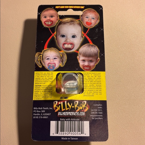 Billy-Bob Baby Pacifier with Attitude - Picture 2 of 5